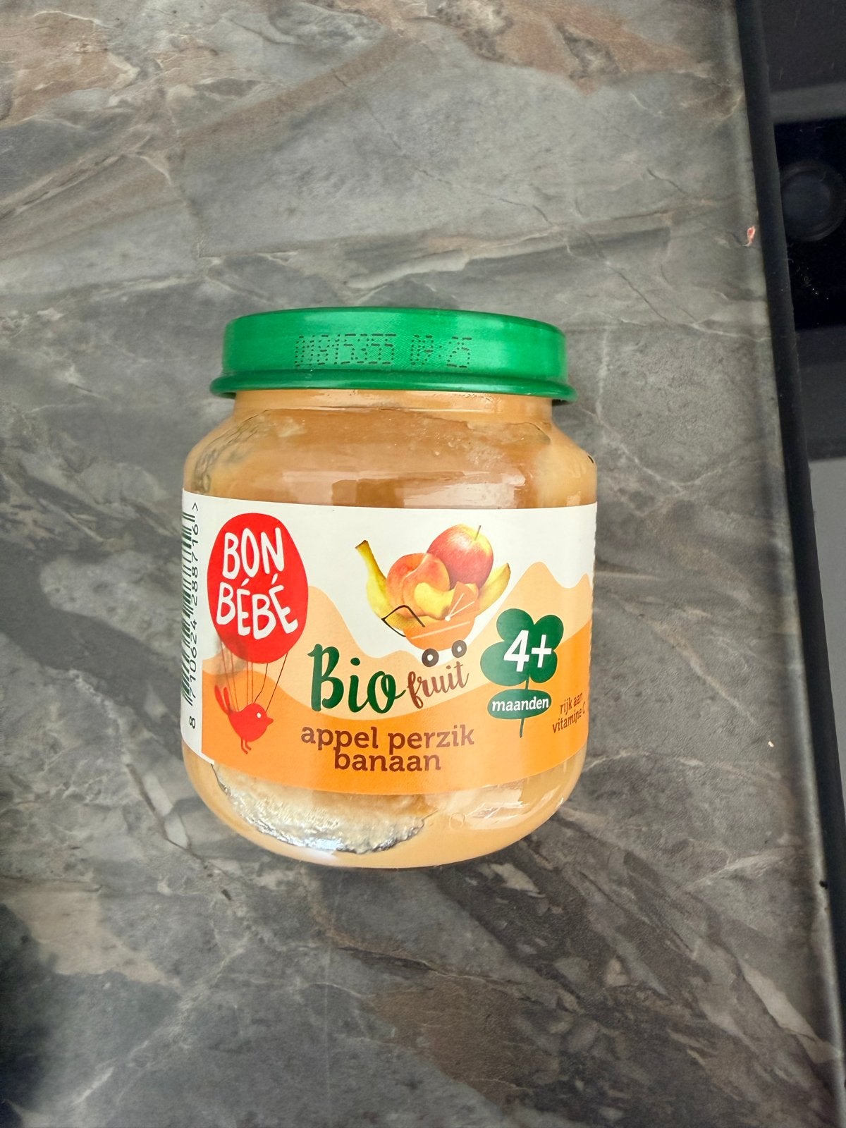 GRATIS Bonbébé Bio fruit: appel, perzik, banaan (125g), Ophalen of Verzenden, Nieuw, Bewaarbakje, Overige merken