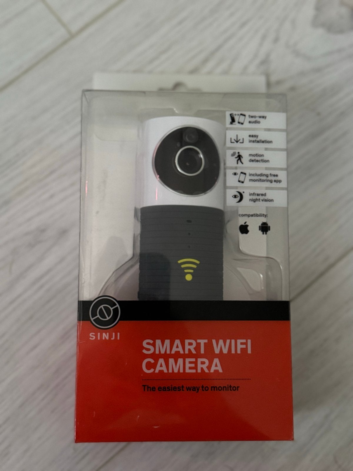 Sinji Smart WiFi Camera - Nieuw in doos, Ophalen of Verzenden, Nieuw, Binnencamera