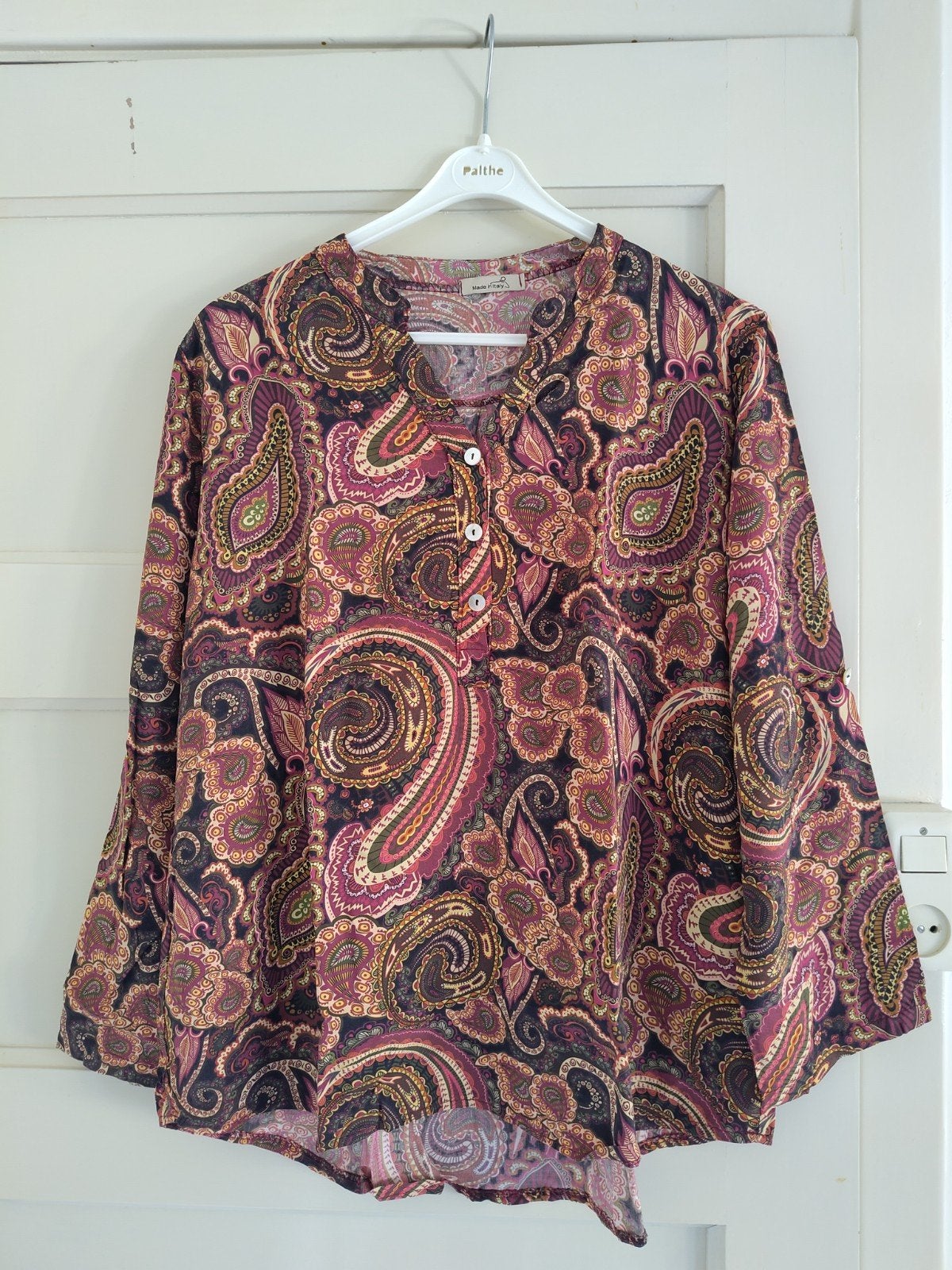 Leuke blouse, Made in Italy, maat 42, Kleding | Dames, Blouses en Tunieken, Made in Italy, Paars, Maat 42/44 (L), Ophalen of Verzenden
