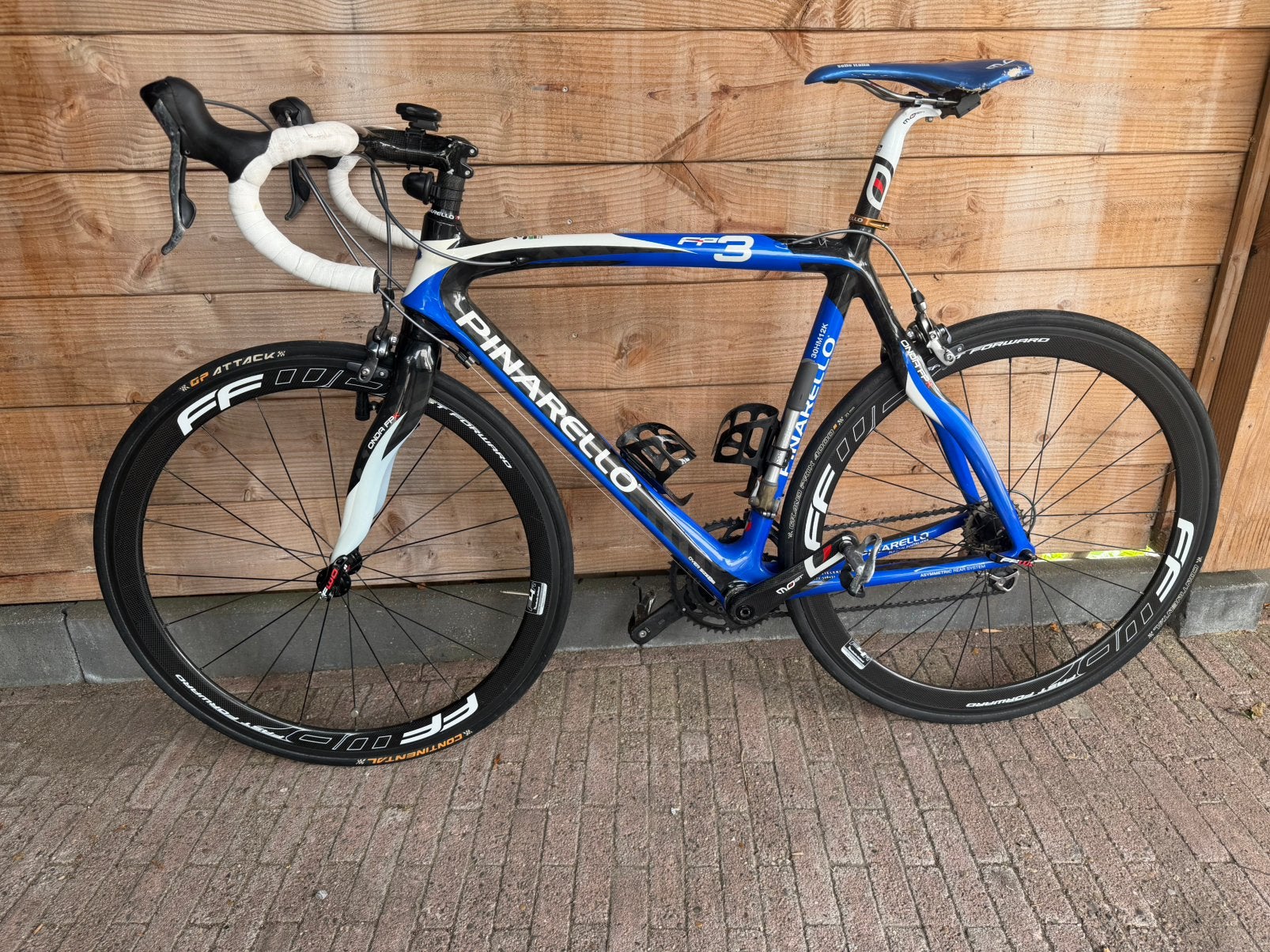 Pinarello FP3 carbon racefiets FFWD velgen, Carbon, Zo goed als nieuw, Meer dan 20 versnellingen, 53 tot 57 cm