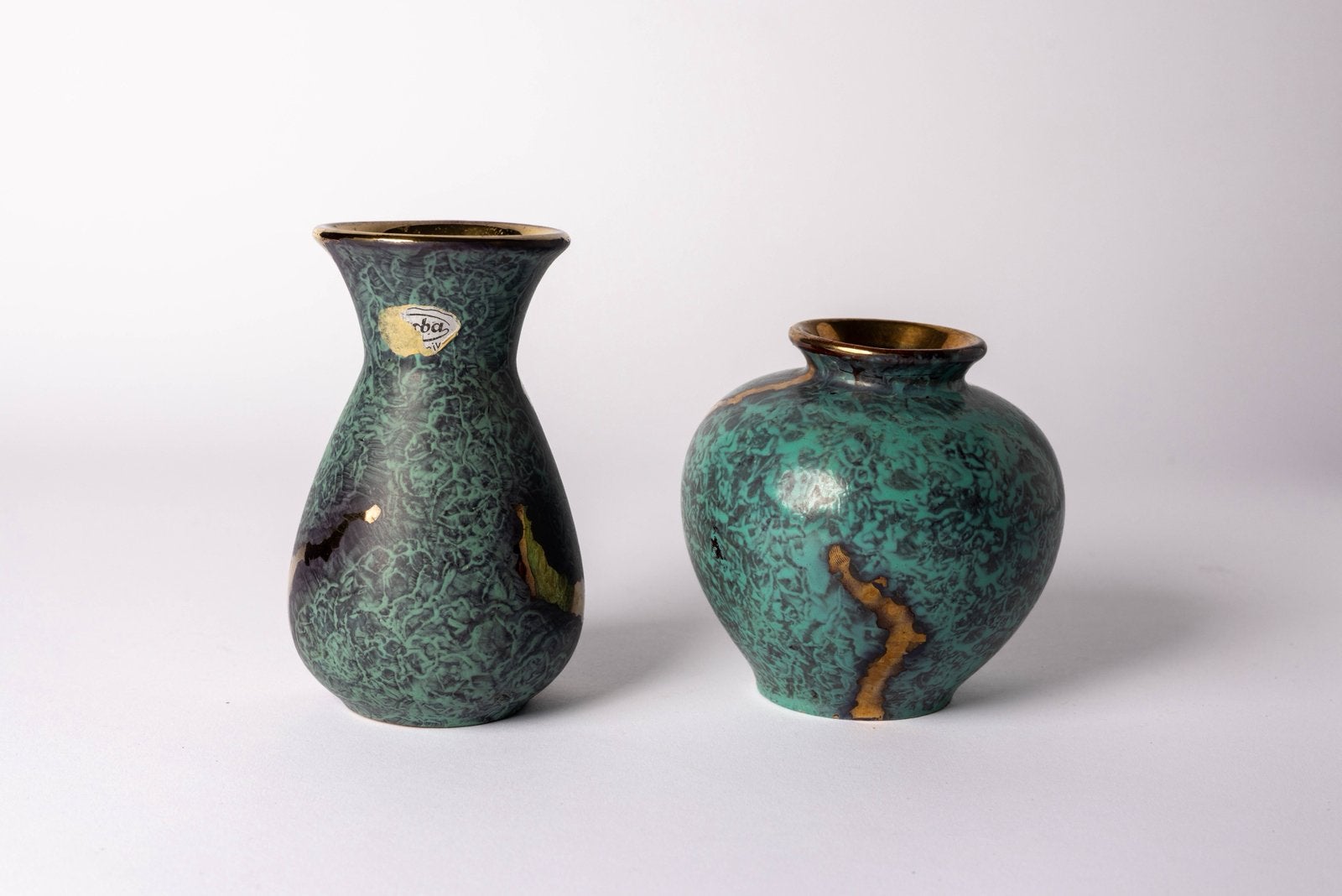 Vintage Jasba vaas, Jaspatina, Ophalen of Verzenden
