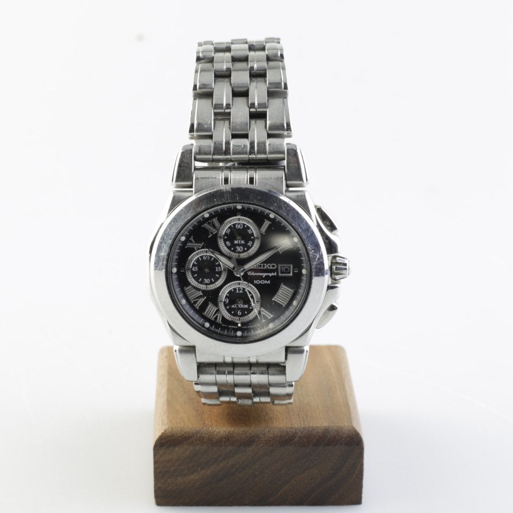 Seiko SNA525 7T62-0EW0 Chrono Quartz Watch, Seiko, Zo goed als nieuw, Support@seiko.com, 5-11, Akasaka 2-chome
Minato-ku, Tokyo 107-0052
Japan