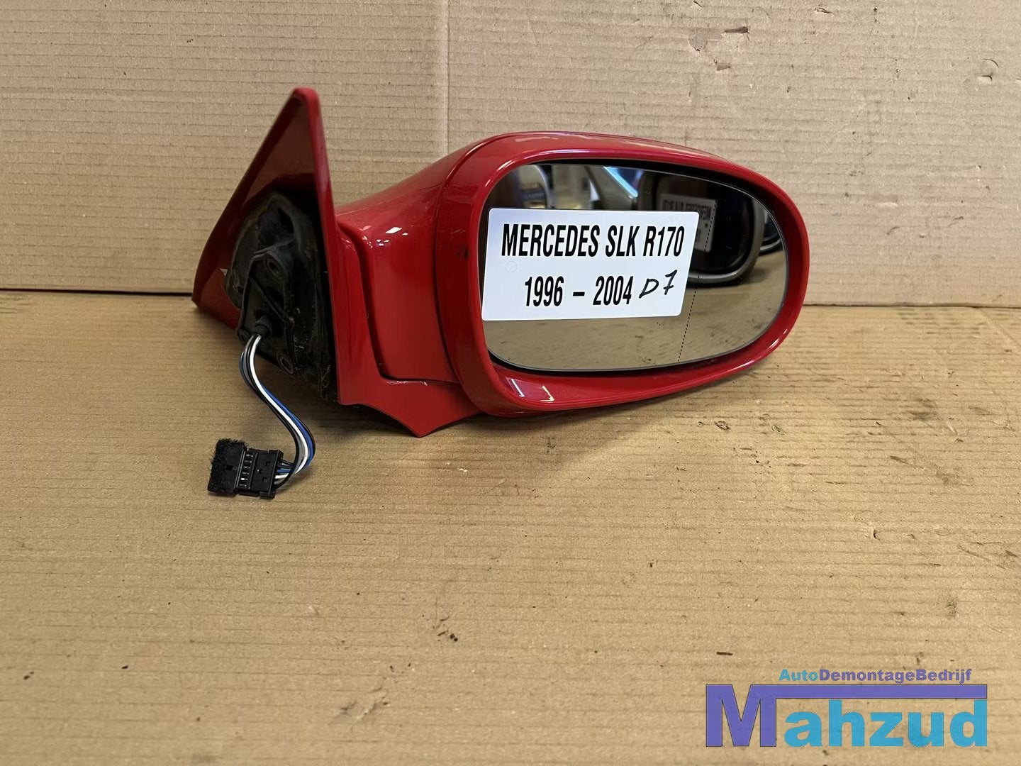 Mercedes SLK R170 Rood rechts spiegel met knipperlicht 1996-, Gebruikt, Mercedes-Benz AG, Mercedes-Benz, Ophalen of Verzenden