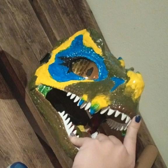 Modded dinomask fursuit, Ophalen of Verzenden