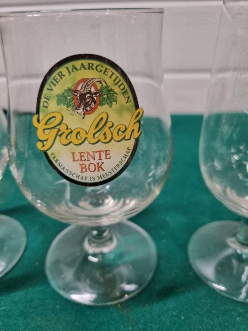 - grolsch glazen verschillende, Ophalen of Verzenden, 'T Olde Gre-j, Info@toldegrej.nl, Endepoelstraat 20f Didam