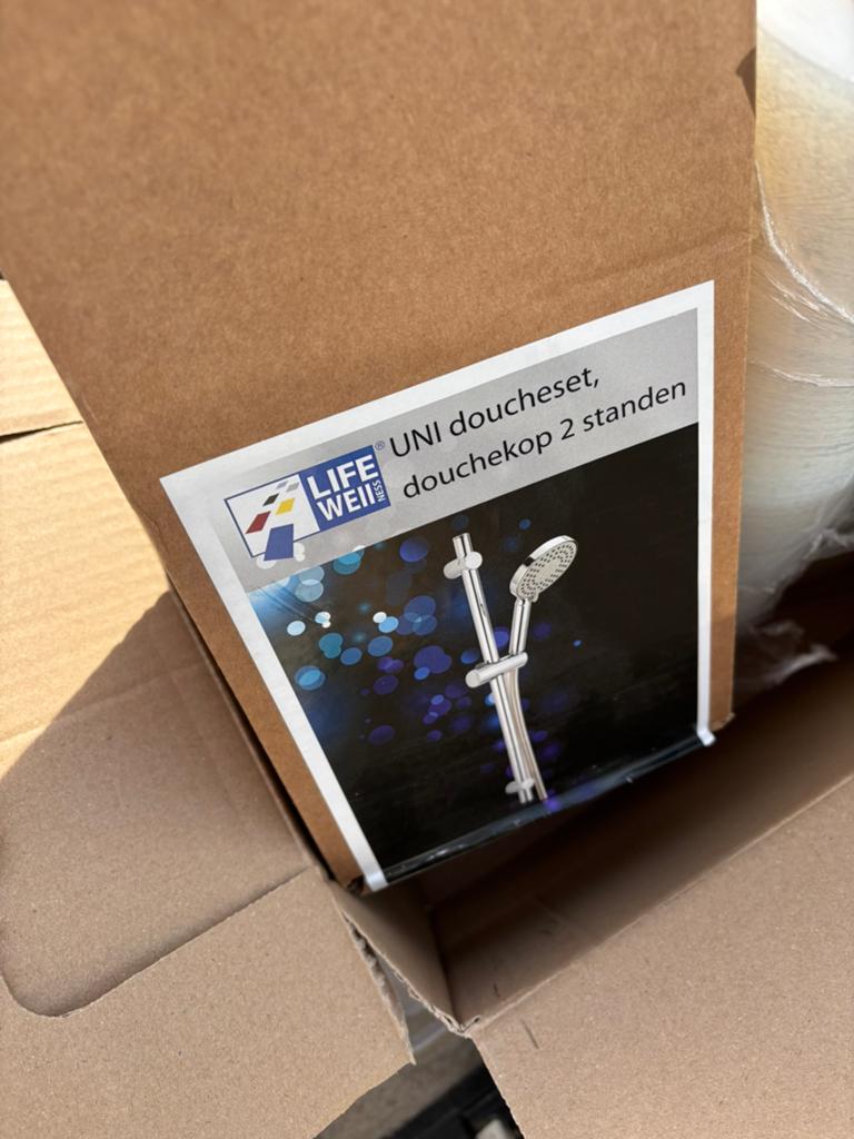 Doucheset UNI/lifewell - nieuw, Ophalen of Verzenden, Zo goed als nieuw, Wit
