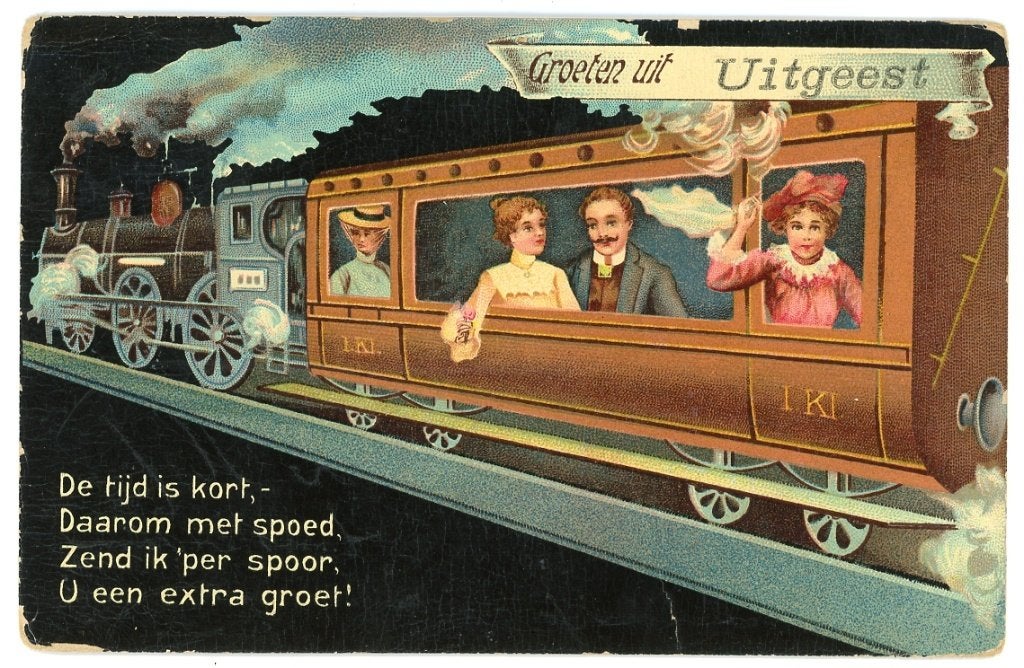 Uitgeest, Verzamelen, Ansichtkaarten | Nederland, Verzenden, Voor 1920, Gelopen, Noord-Holland