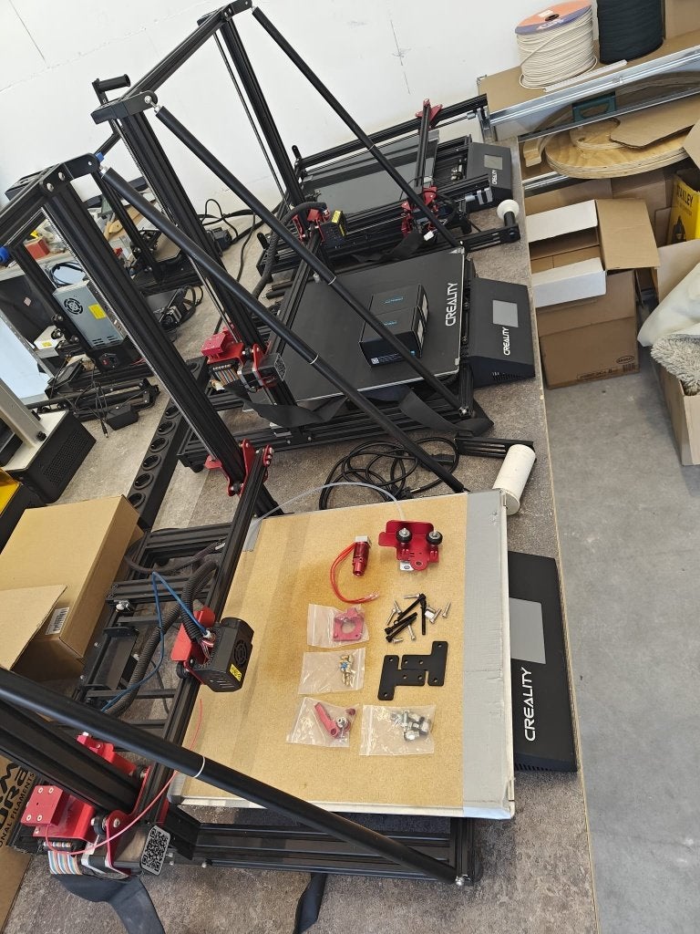 3x Grote Creality CR10-MAX 3D-printers, Computers en Software, Ophalen, Gebruikt, Filament, Creality