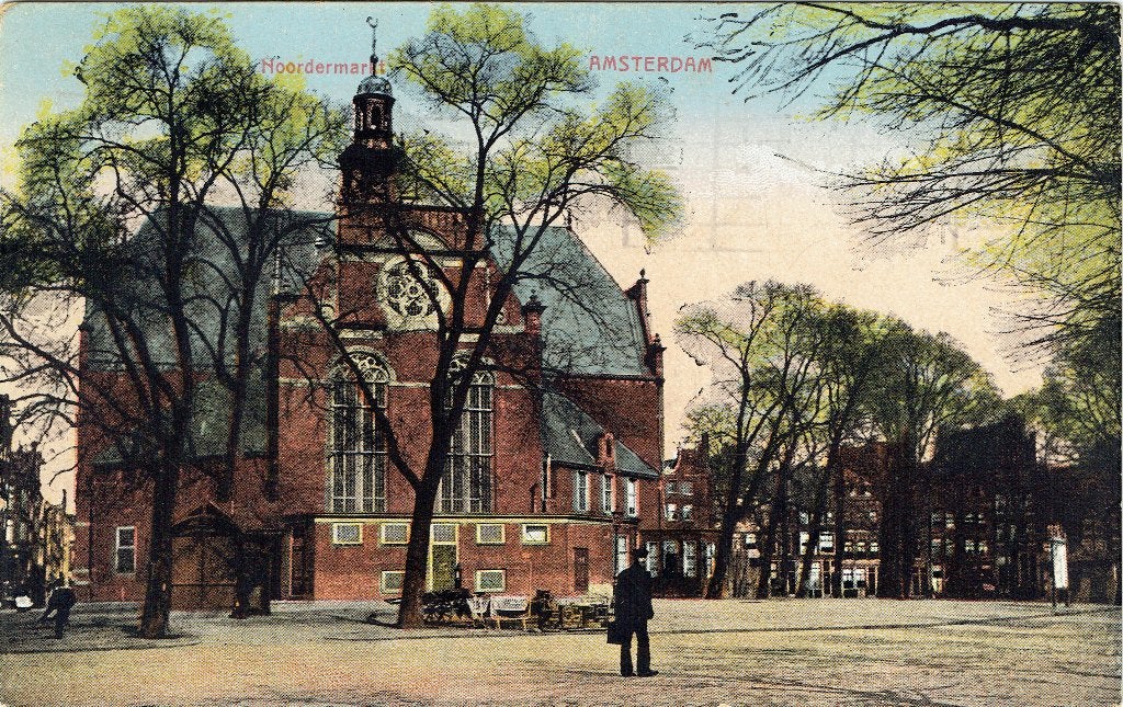 Ansichtkaart Amsterdam Noordermarkt, Verzenden, Voor 1920, Gelopen, Noord-Holland