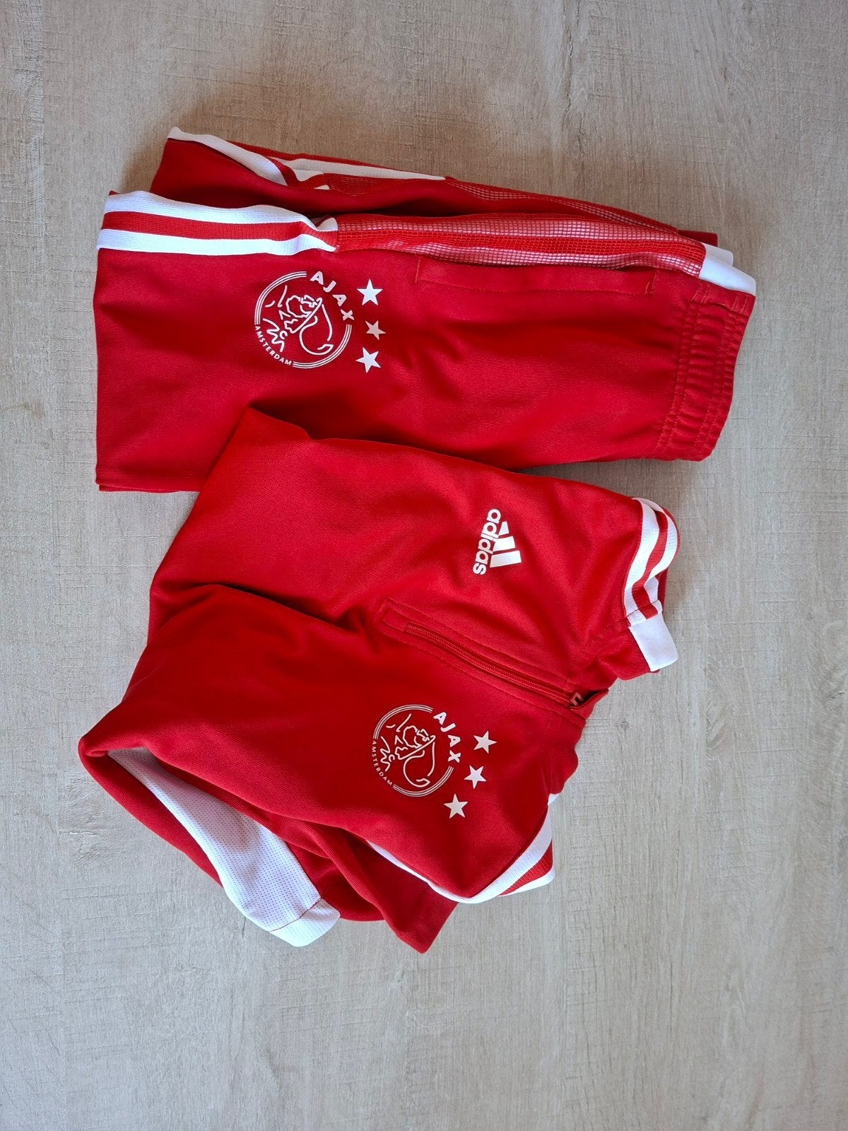 Ajax Adidas trainingspak Rood, Ophalen, Overige maten, Zo goed als nieuw, Adidas