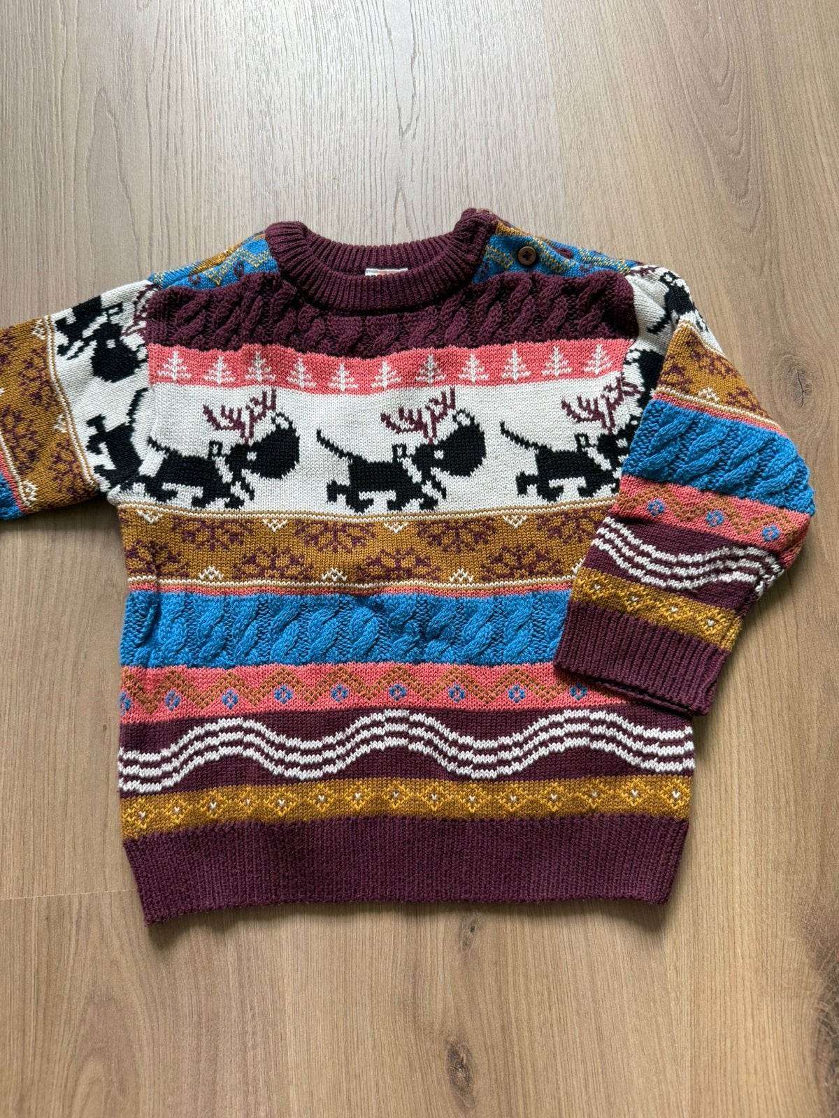 Takkie kersttrui kerst trui Hema maat 86 jongen meisje, Jongen of Meisje, Trui of Vest, Ophalen of Verzenden, Zo goed als nieuw