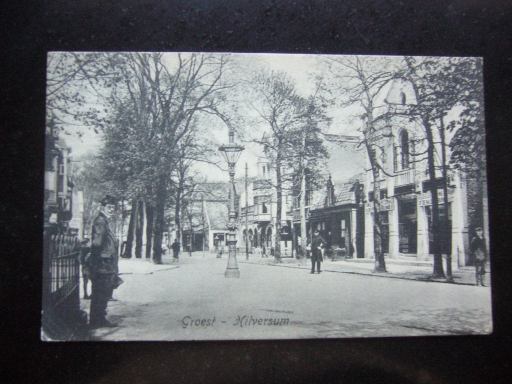 HILVERSUM  =  GROEST  BRIEFKAART  1916, Verzamelen, Ansichtkaarten | Nederland, Ophalen of Verzenden, Voor 1920, Gelopen, Noord-Holland