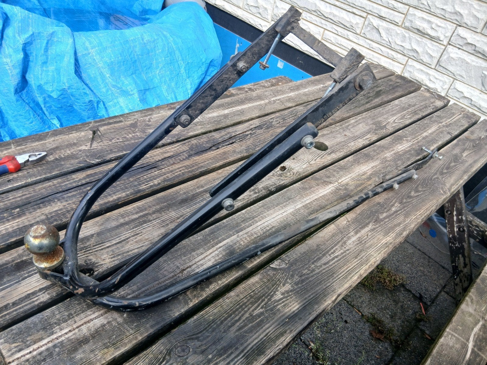 trekhaak voor scooter kymco agility city 16 inch, Fietsen en Brommers, Brommeronderdelen | Scooters, Ophalen, Gebruikt, Overige typen