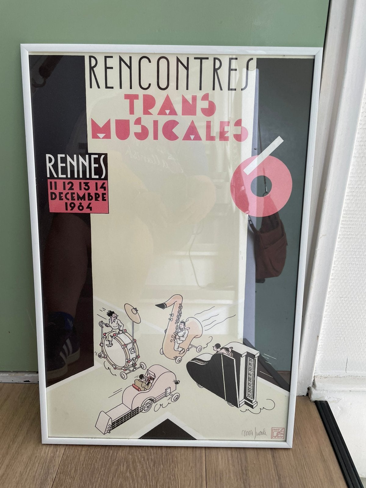 Poster Joost Swarte, gesigneerd, Verzamelen, Posters, Ophalen, Zo goed als nieuw, Muziek