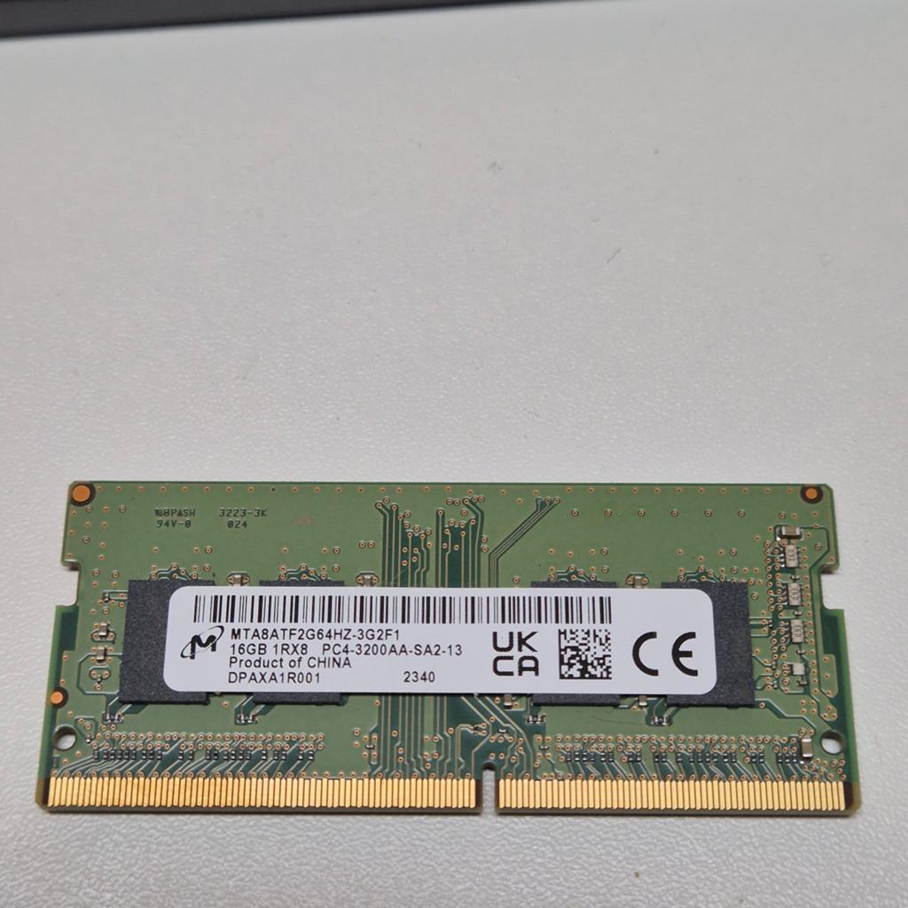 Micron 16GB PC4-3200AA sodimm, Computers en Software, RAM geheugen, Gebruikt, Verzenden, DDR4, Laptop