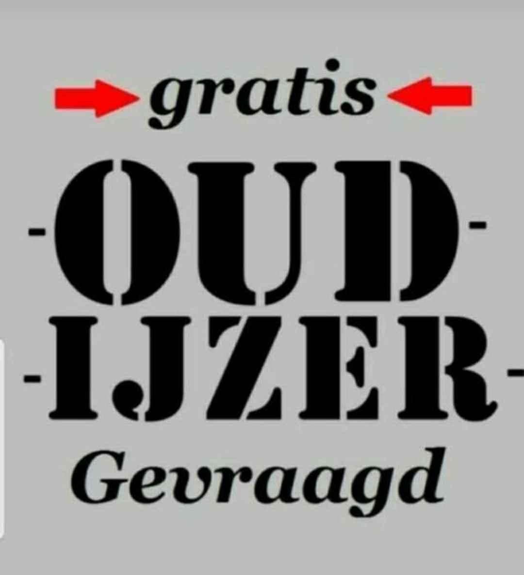 Gevraagd oud ijzer, Ophalen, Gebruikt