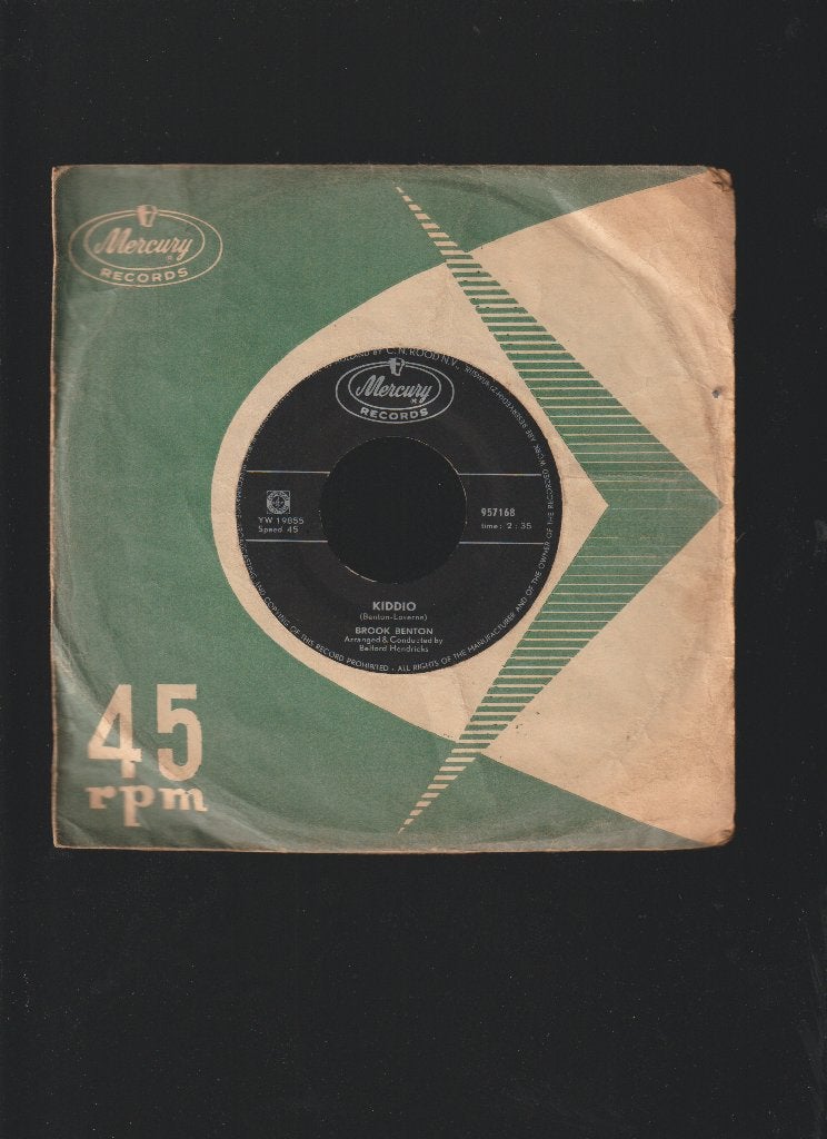 BROOK  BENTON  --  KIDDIO, Gebruikt, Verzenden, Originele persing, 7 inch