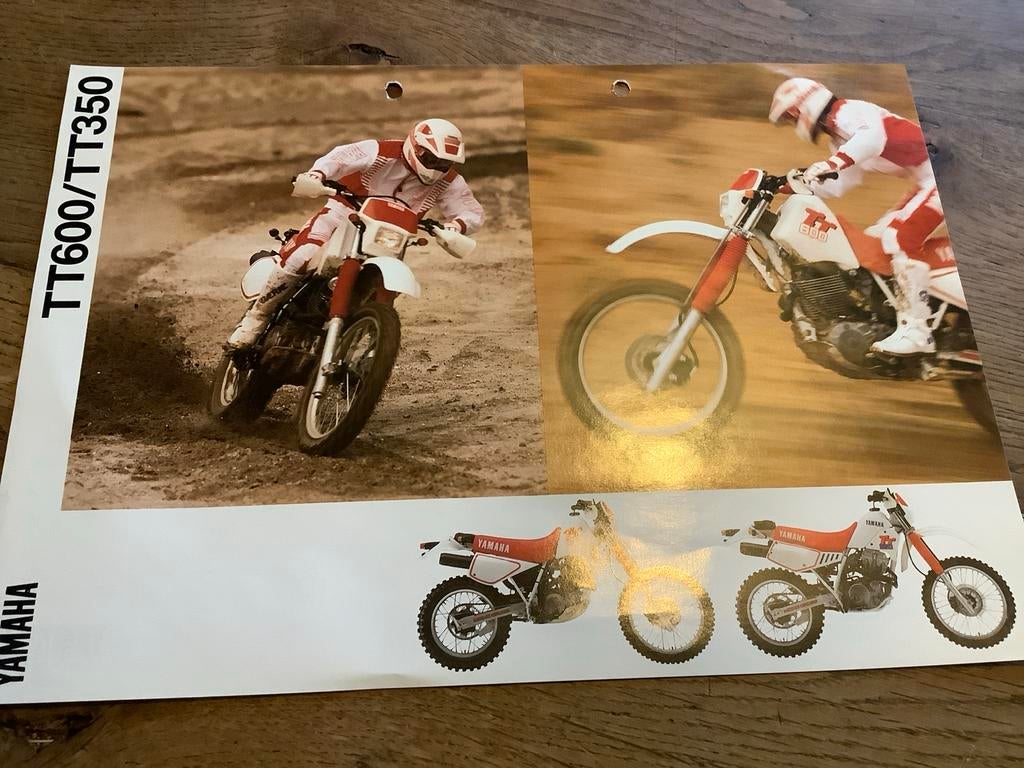 Yamaha TT600/TT350 brochure.    (Nr 2), Verzenden, Yamaha