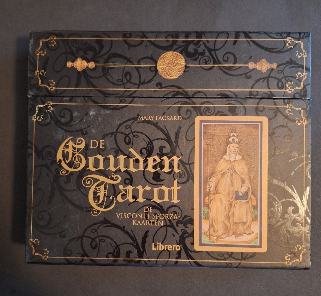 De Gouden Tarot – Historische Visconti‑Sforza kaarten, Tarot of Kaarten leggen, Diverse auteurs, Ophalen of Verzenden, Zo goed als nieuw