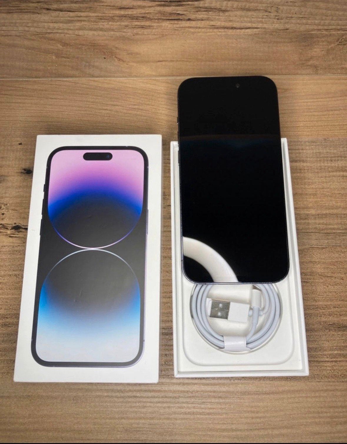 iPhone 14 Pro 128GB Zwart – Compleet met doos en toebehoren, Ophalen, Zwart, Zo goed als nieuw, Zonder simlock