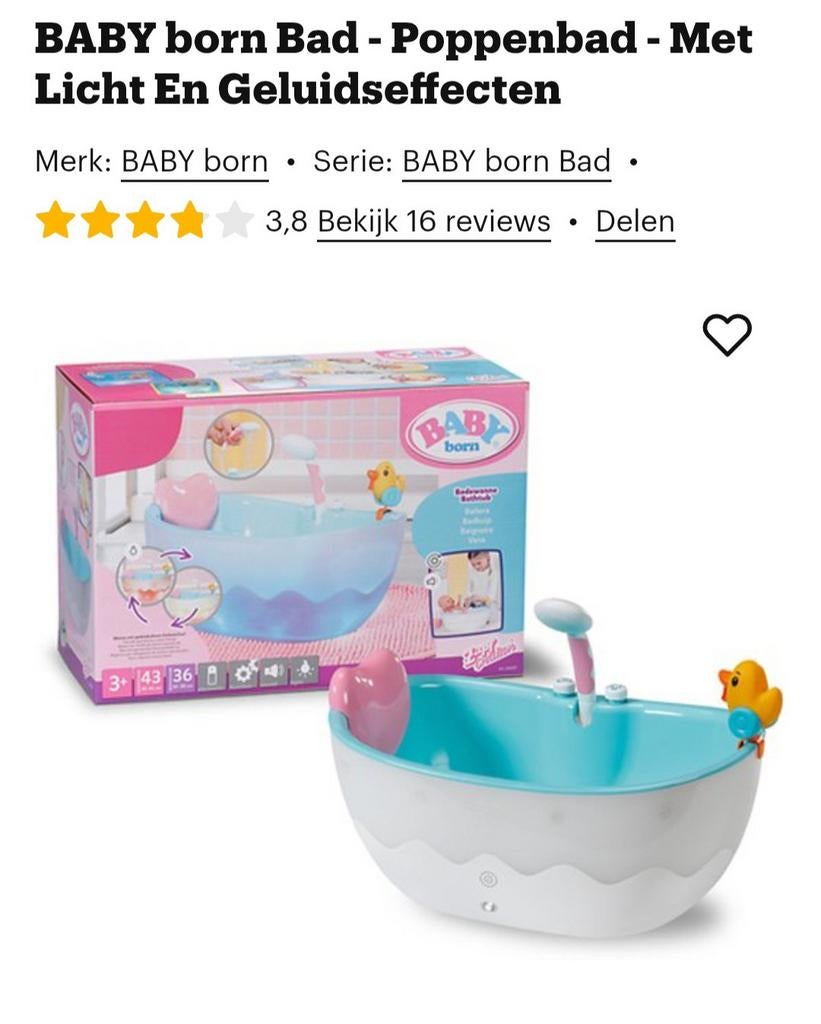 Baby born bad z.g.a.n (2x gebruikt), Kinderen en Baby's, Ophalen, Zo goed als nieuw