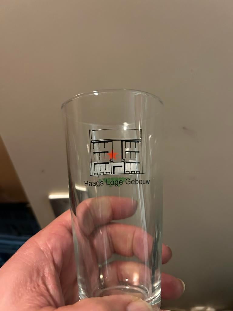 Vaasje Heineken dubbeldruk, Ophalen, Nieuw, Glas of Glazen, Heineken
