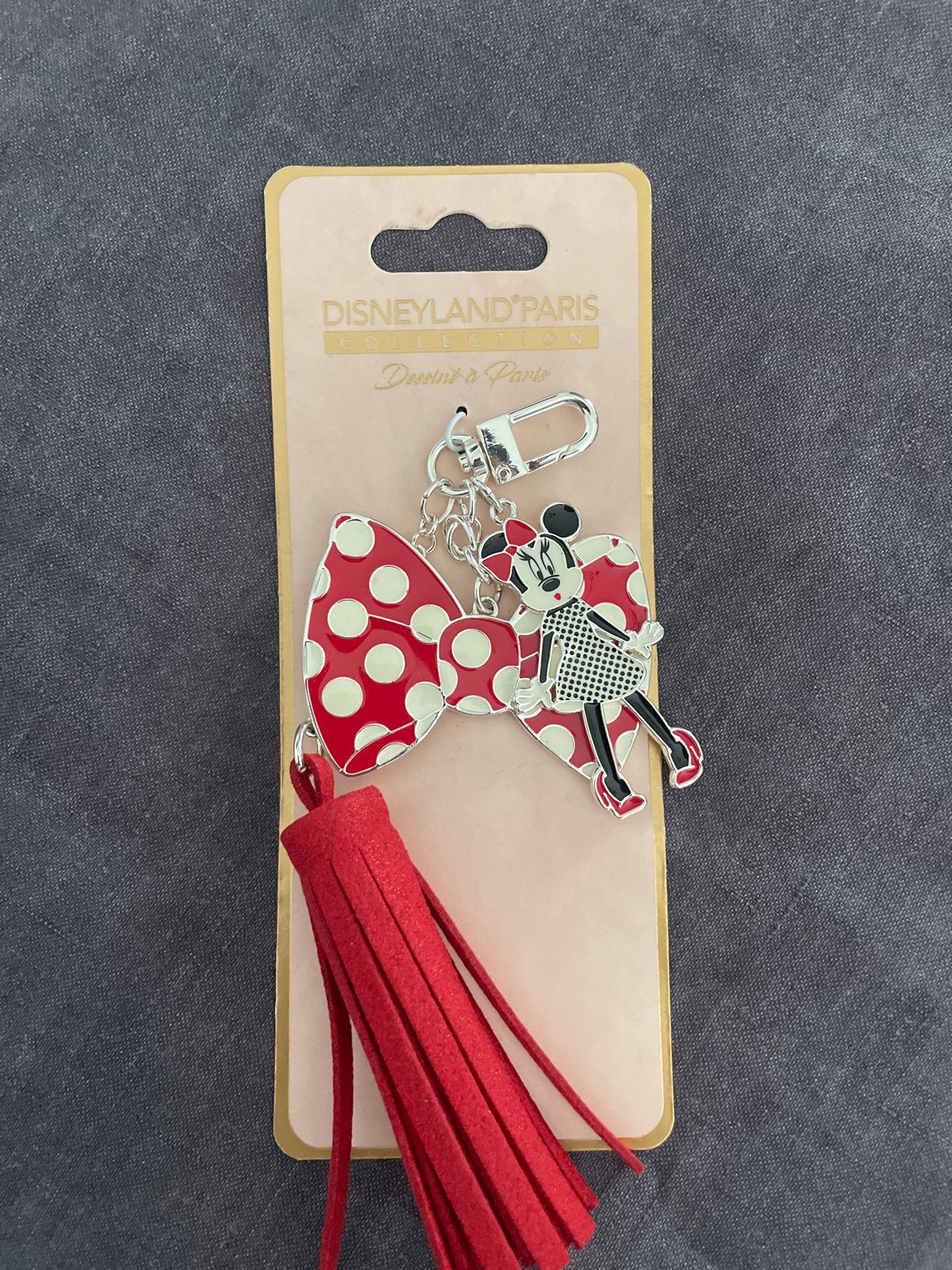 Minnie Mouse Sleutelhanger met Kwast - Disneyland Parijs, Ophalen of Verzenden, Nieuw