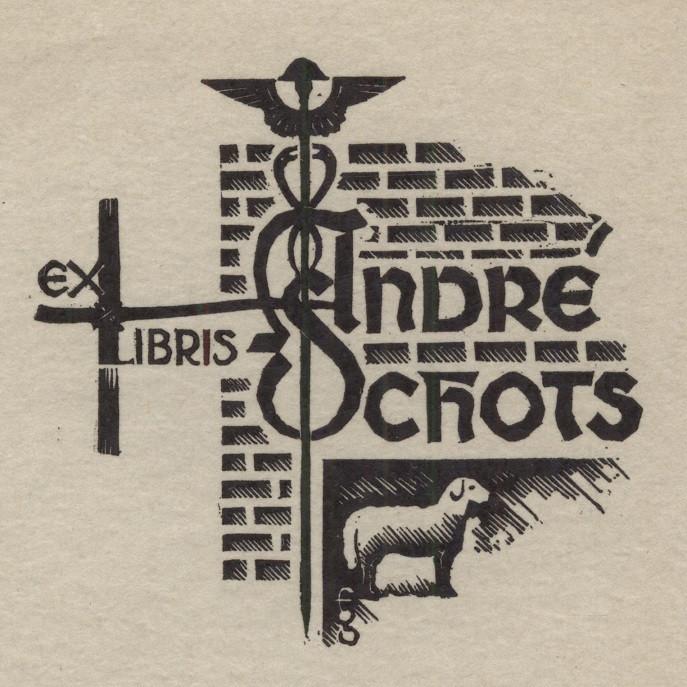 0595 Ex Libris Nederland : Harry Corvers, 1944, Antiek en Kunst, Verzenden