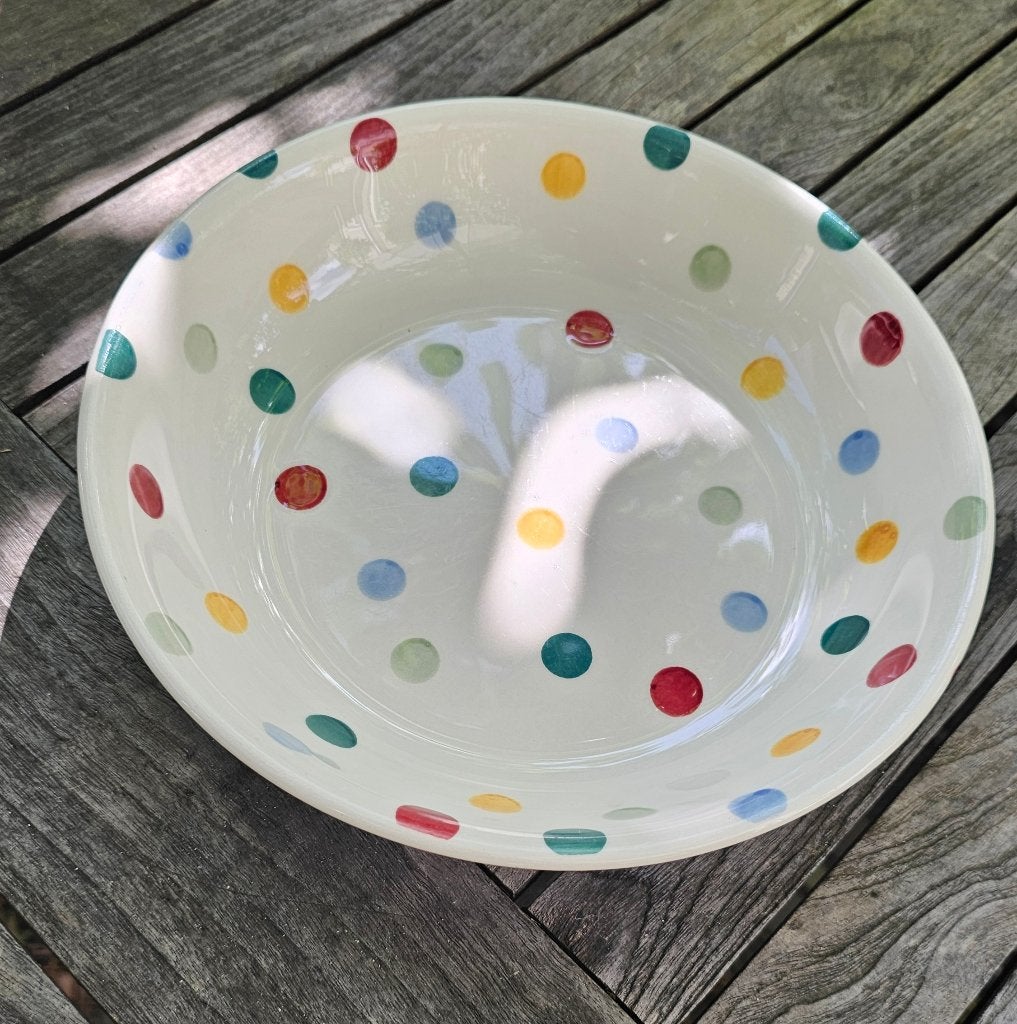 Emma Bridgewater polka dot pasta bowl, Ophalen of Verzenden, Zo goed als nieuw, Emma Bridgewater, Bord(en)