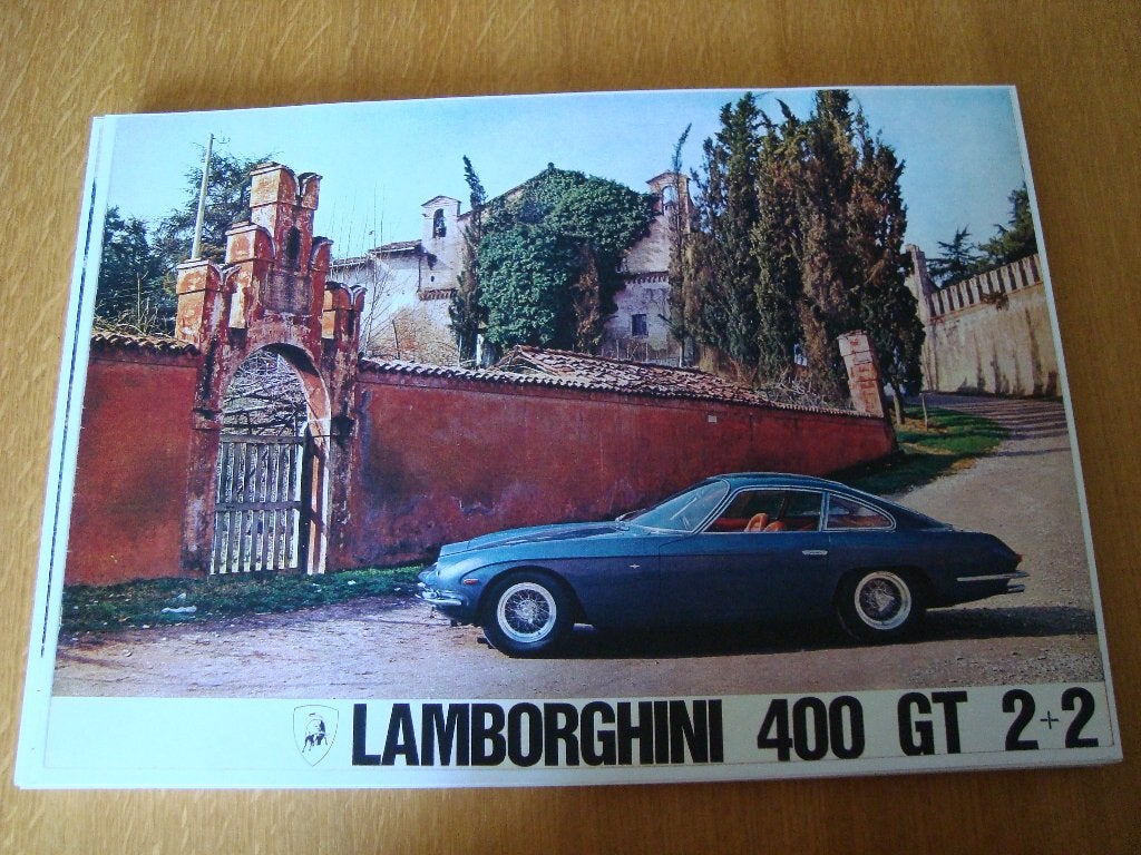 Lamborghini 400 gt plaat 42-30 cm, Ophalen of Verzenden, Nieuw, Auto's