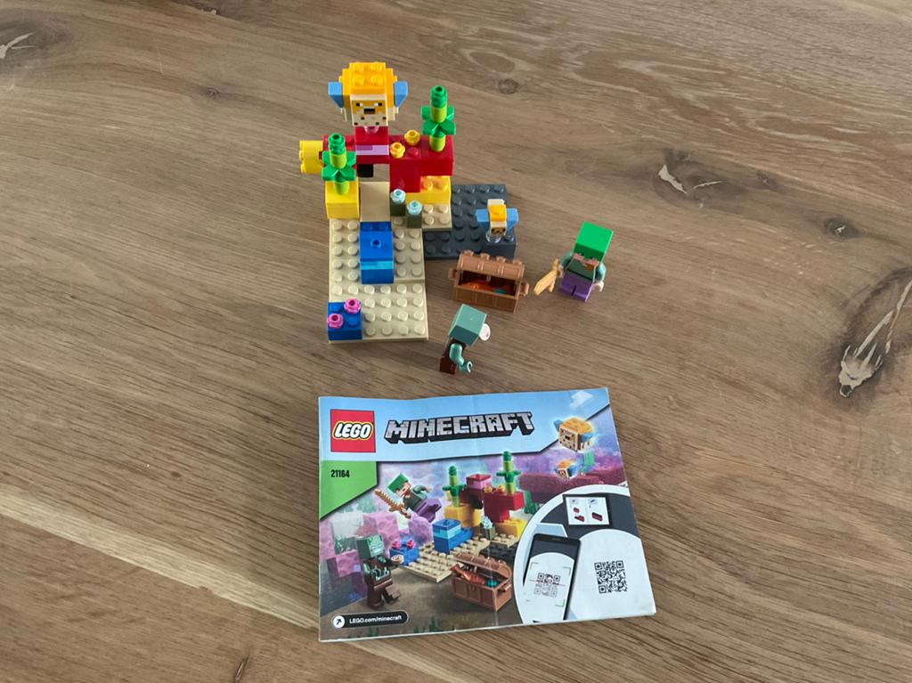 Lego 21164, Minecraft Het koraalrif, Compleet, Minecraft, Lego, Ophalen of Verzenden