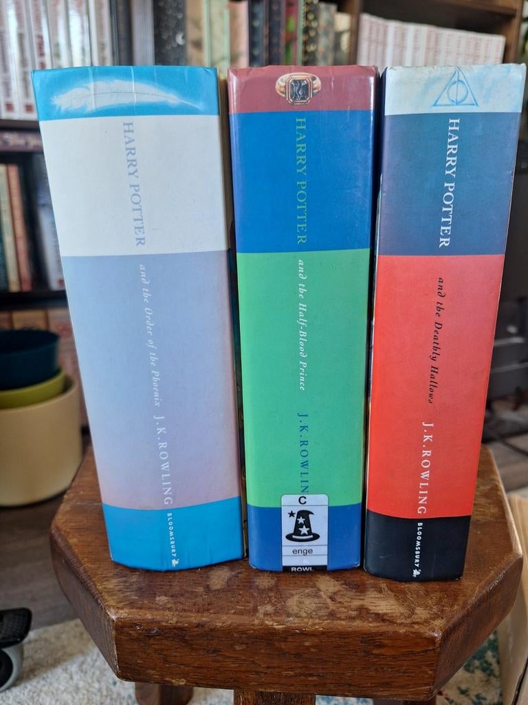 Harry Potter - first editions, Engels. Deel 5, 6 en 7, Boeken, Fantasy, Gelezen, Ophalen of Verzenden