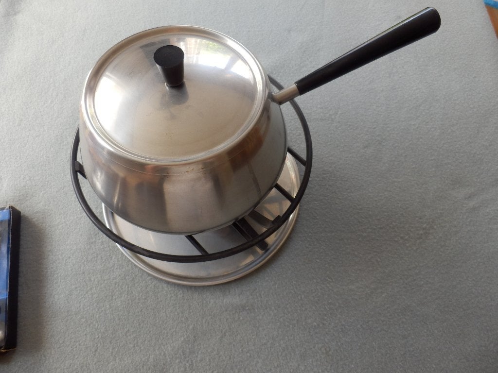Fondueset Roestvrij staal, Ophalen of Verzenden, Gebruikt, Brander, Fondueset