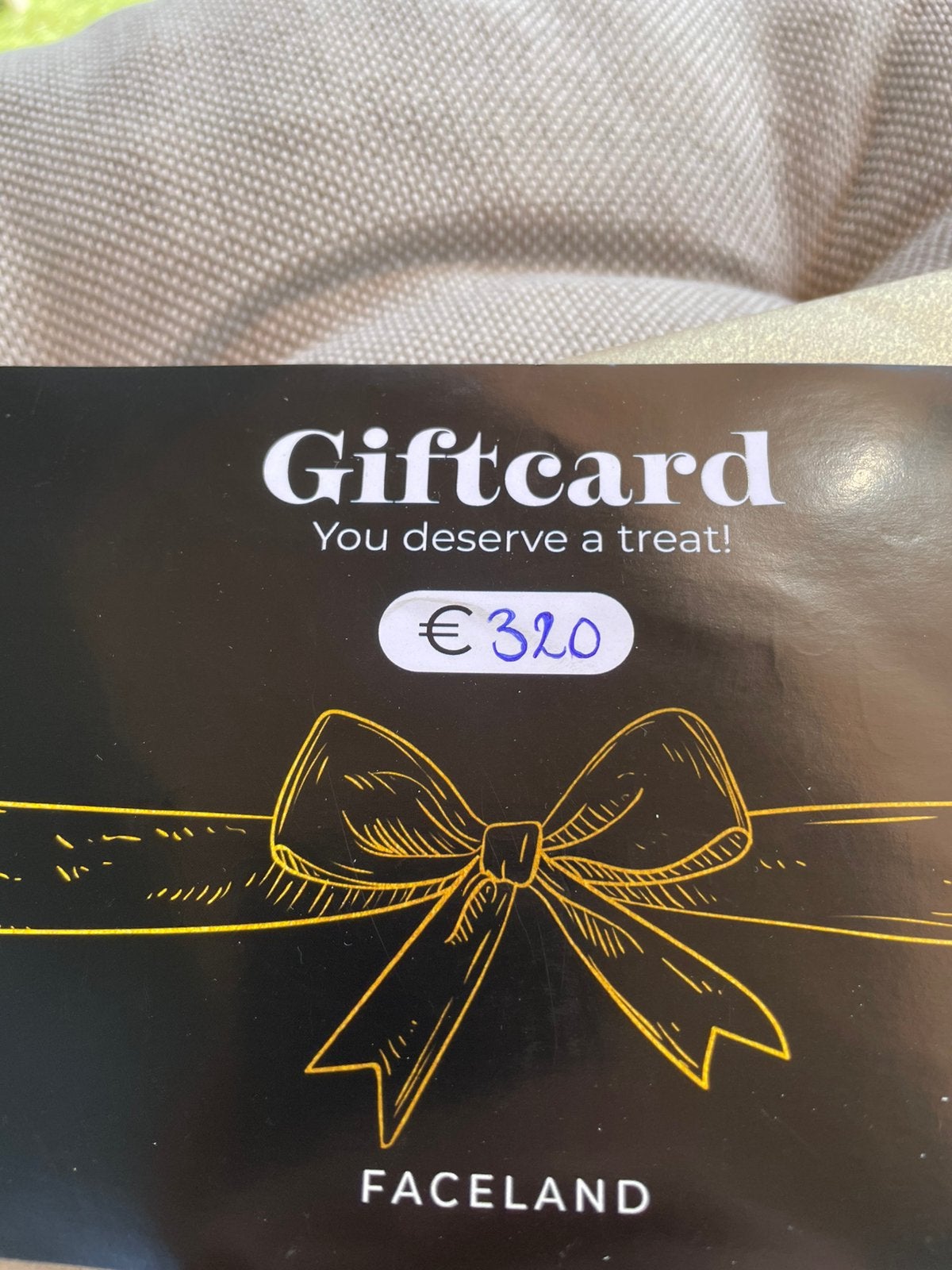 Faceland cosmetisch!, Eén persoon, Cadeaubon