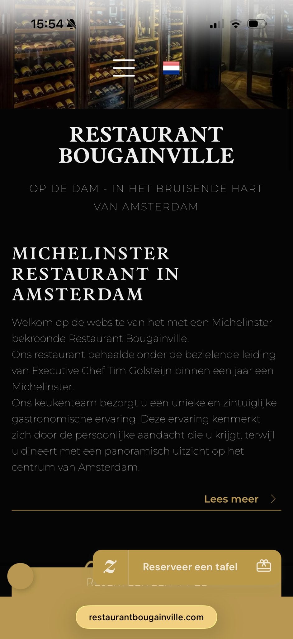 Cadeaubon Michelsterren restaurant Bougainville, Twee personen, Cadeaubon