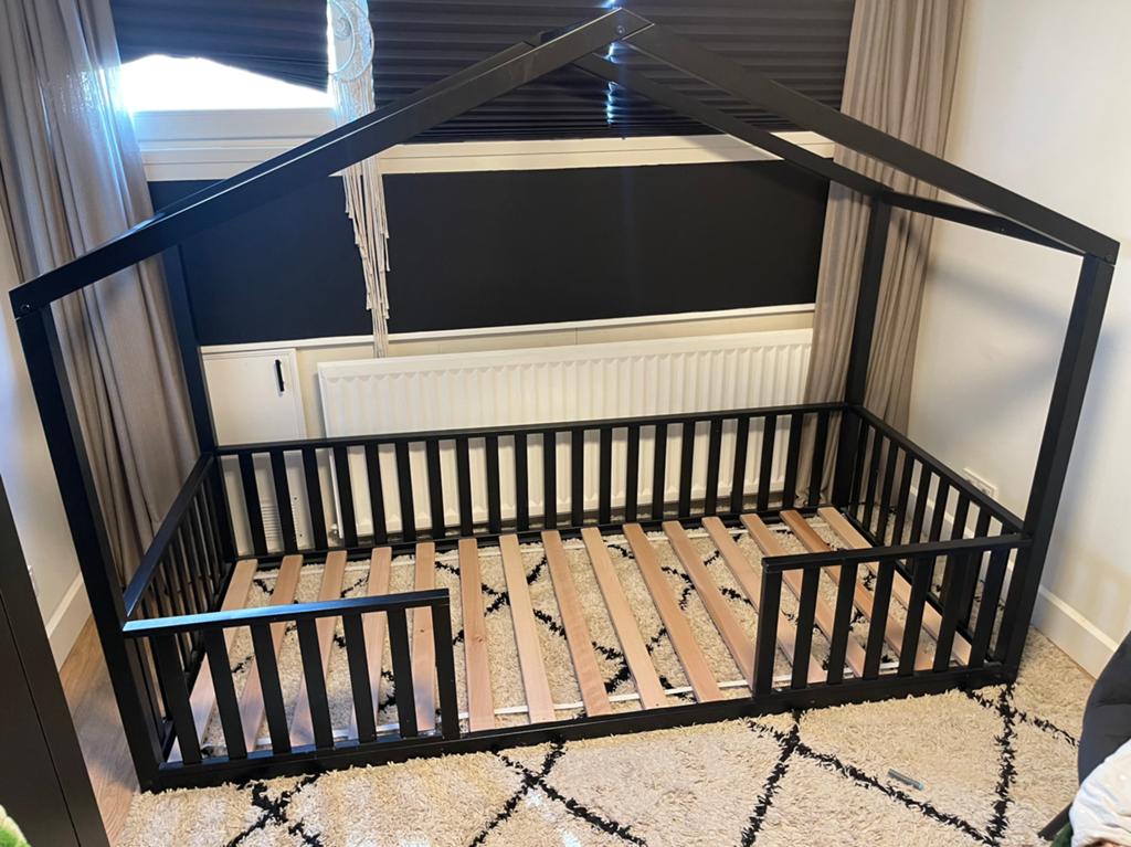 Bopita huis vloerbed 90x200, Ophalen, Gebruikt, 90 cm, Eenpersoons