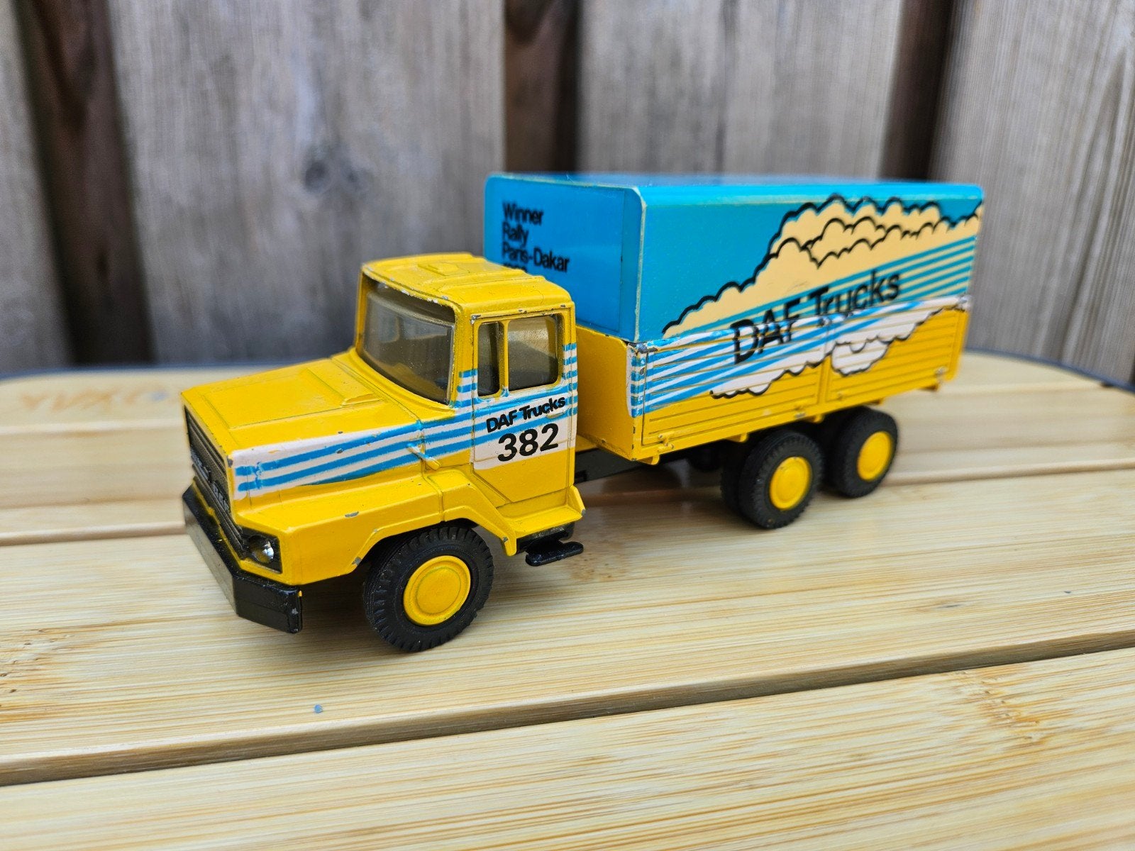 Lioncar DAF 2800 Parijs Dakar Jan de Rooij Rallytruck 1:50, Ophalen of Verzenden, Zo goed als nieuw, Bus of Vrachtwagen, Lion Toys
