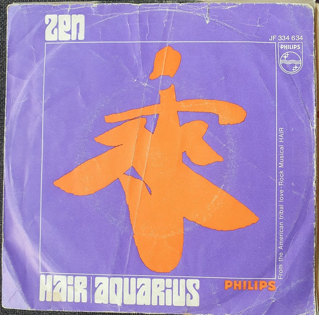 Zen - Hair/Acquarius, Gebruikt, Verzenden, 7 inch, Fotohoes