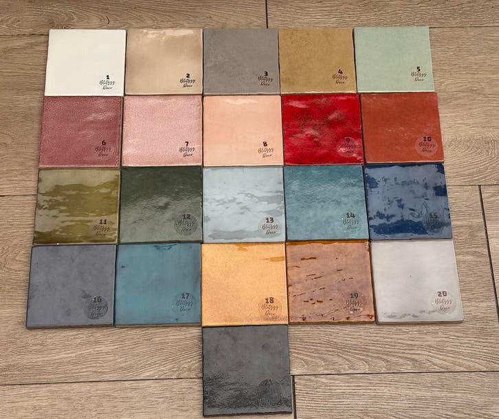 Tegels 10x10 voor bijvoorbeeld bedrukken met vinyl, BlitzzzDeco, 7471GA, Overige thema's, Overige typen