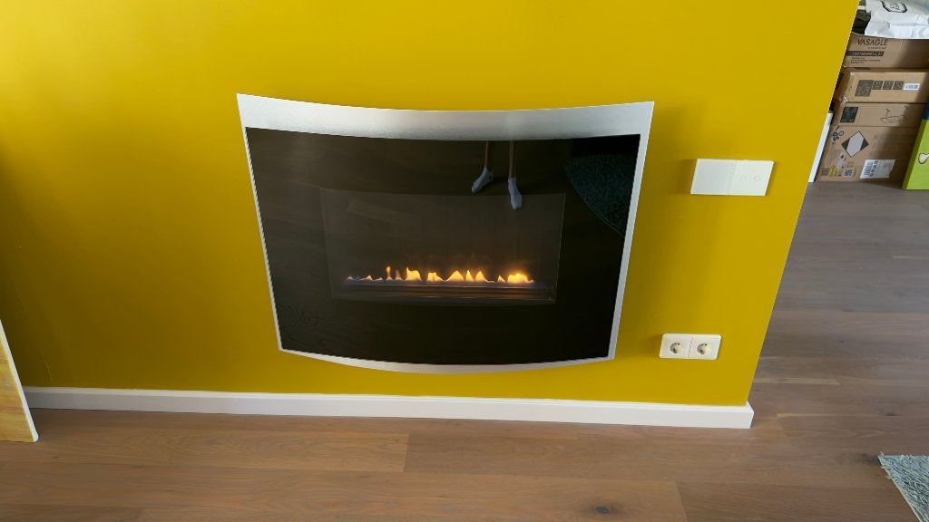 Te koop nette Element 4 Da Vinci afvoerloze gashaard, Ophalen, Gebruikt, Vrijstaande haard, Gashaard