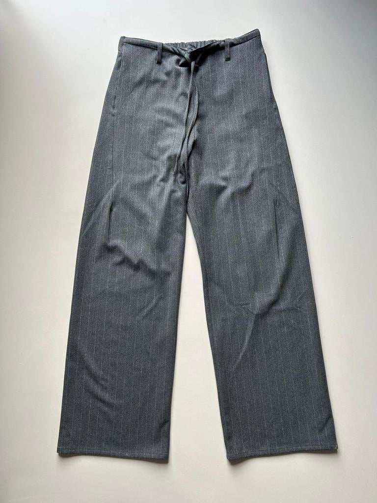 Grijze pantalon met krijtstreep van Zara mt S, Zara, Ophalen of Verzenden, Zo goed als nieuw, Maat 36 (S)