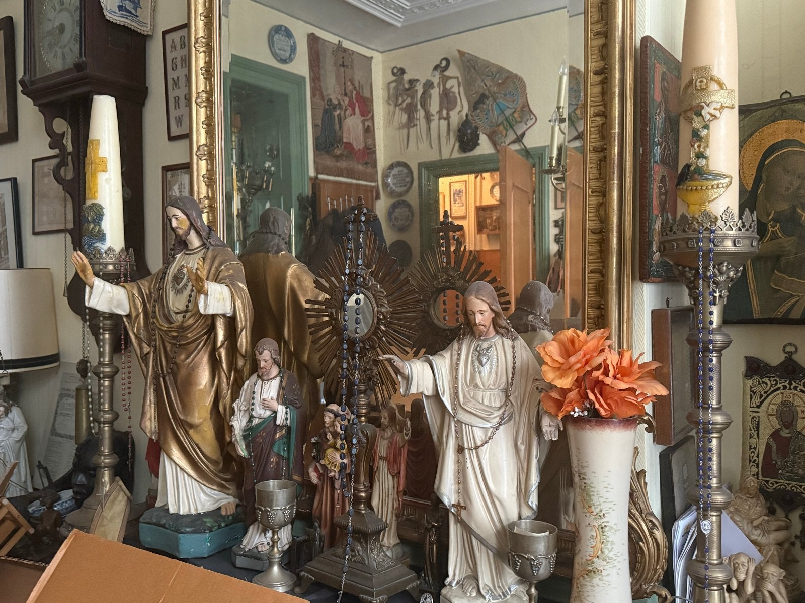 Antieke religieuze beelden en decoraties, Antiek en Kunst, Ophalen of Verzenden