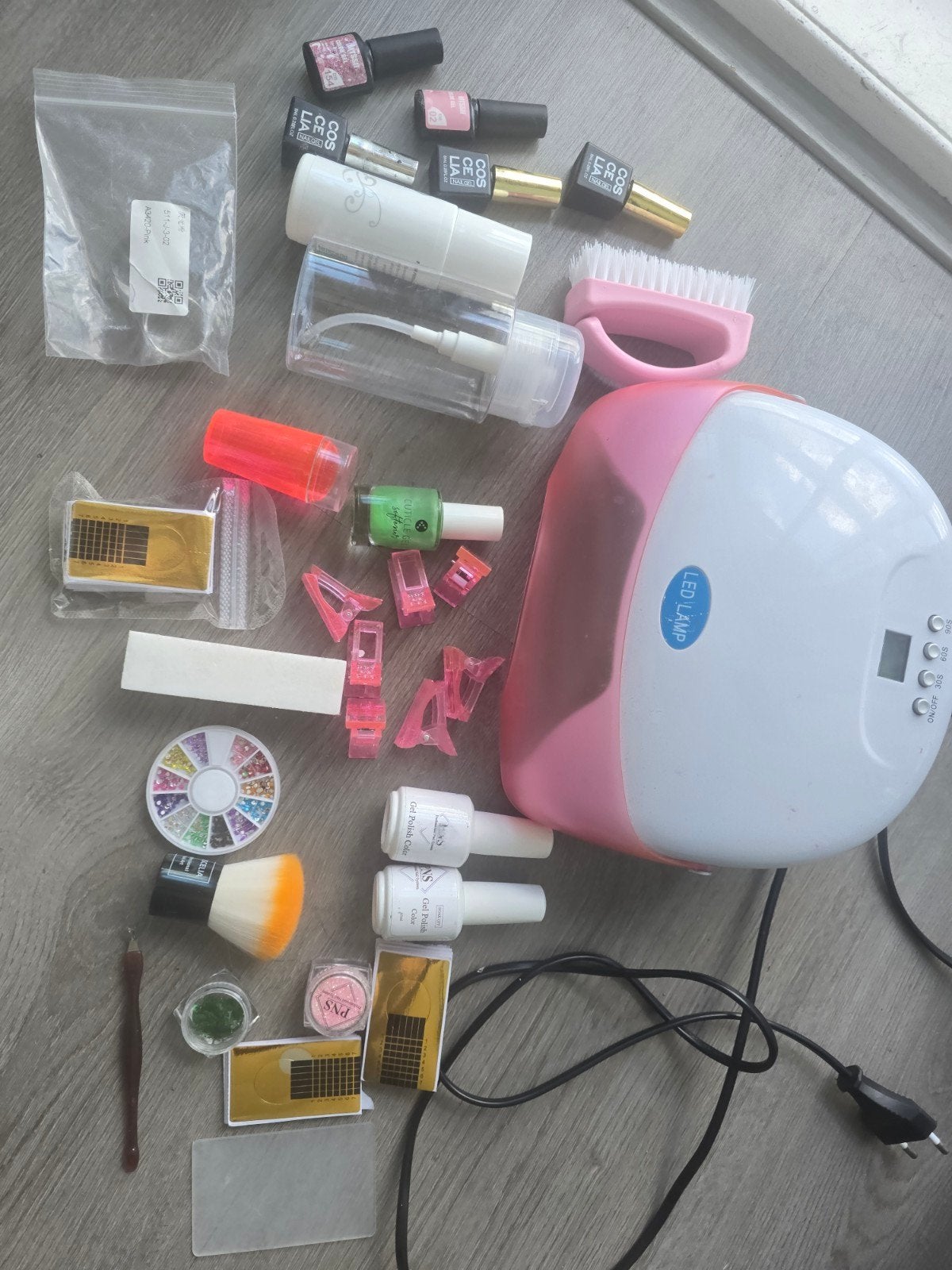 UV lamp and various essentials for gel nails, Ophalen, Wit, Handen en Nagels