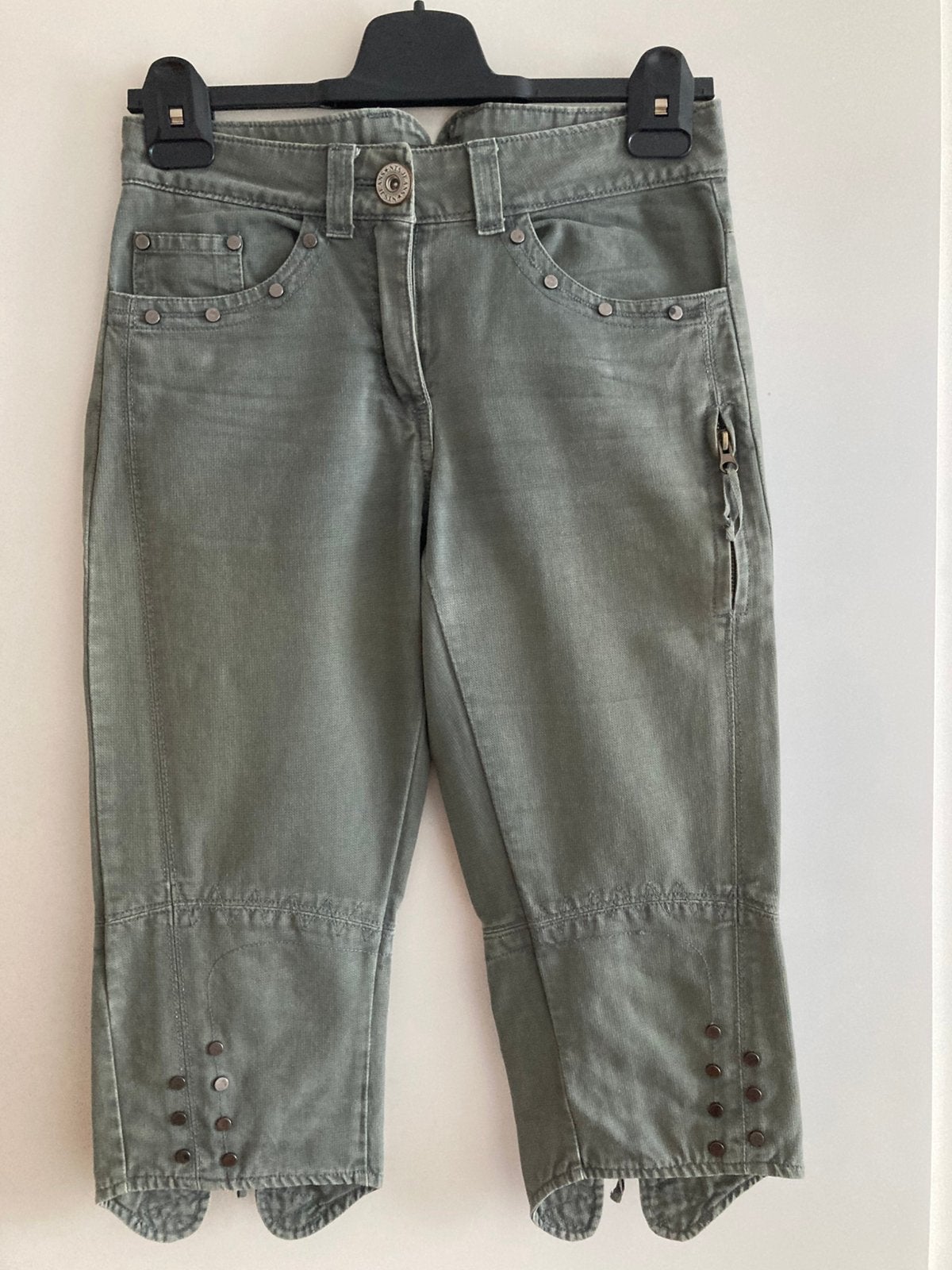 Capri Jeans merk NTS in legergroen in maat 34, Ophalen of Verzenden, Gedragen, Maat 34 (XS) of kleiner, Groen