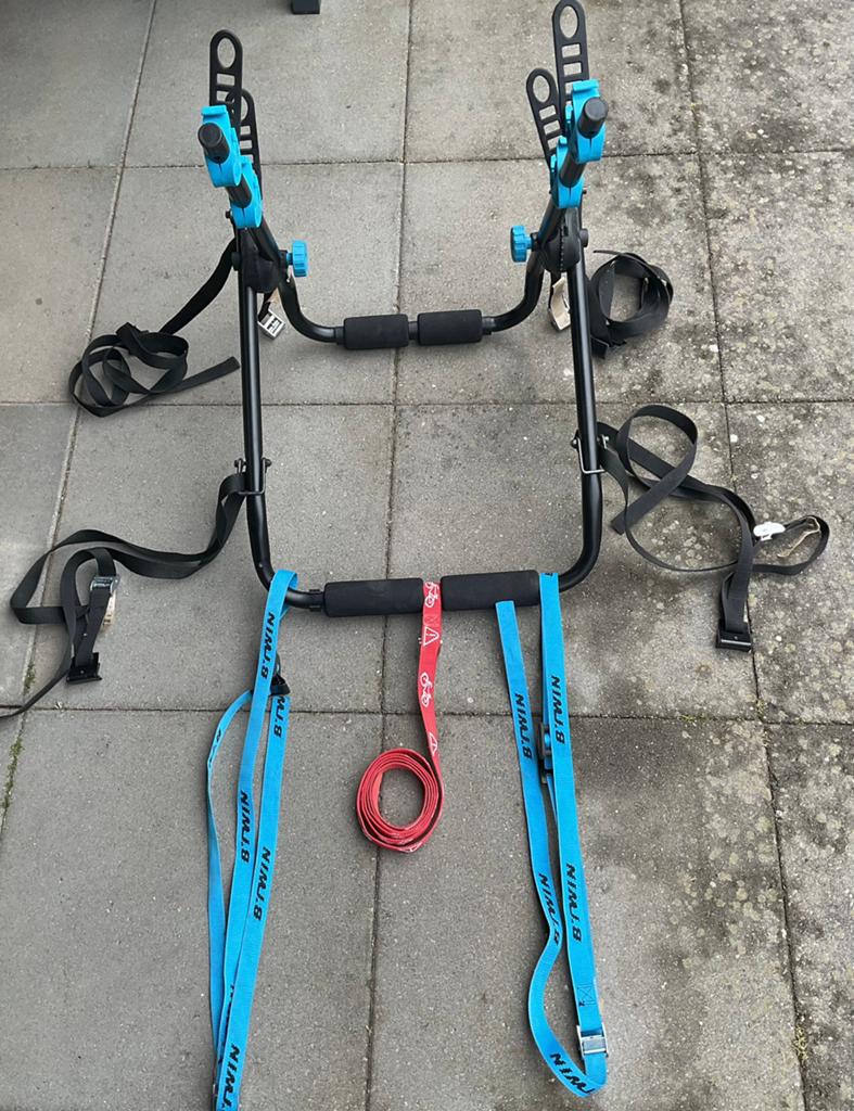 BTwin 300 fietsendrager voor auto zonder trekhaak, 3 fietsen of meer, Gebruikt, Elektrische fiets, Achterklepdrager