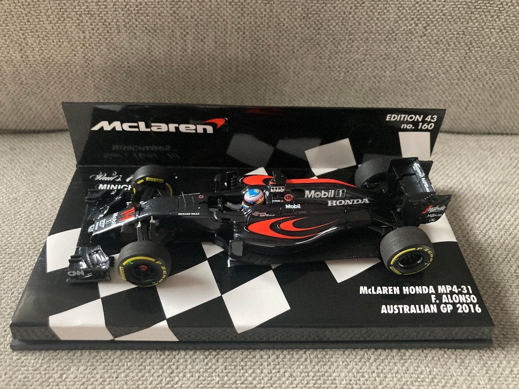 Fernando Alonso 1:43 Australian GP 2016 Mclaren Honda, Ophalen of Verzenden, Nieuw, Formule 1