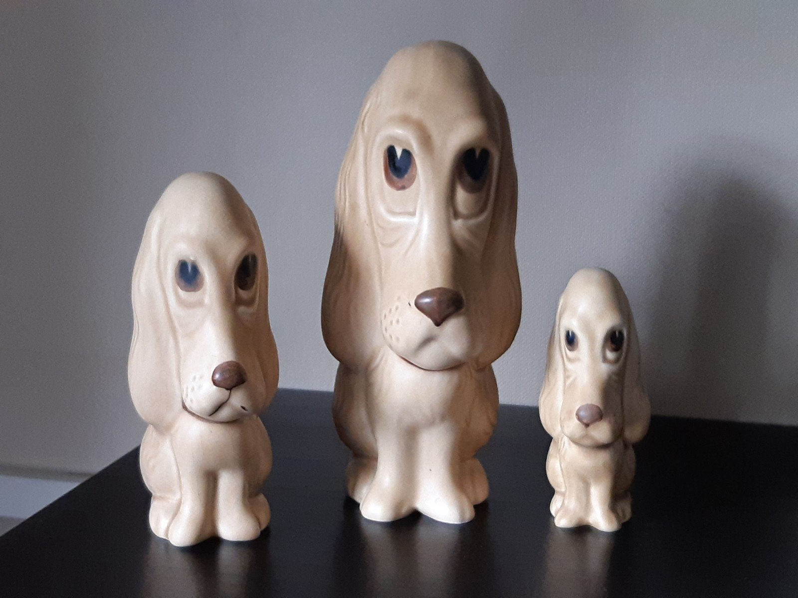 Sylvac sad Sams / droevige hond beelden set vintage, Verzamelen, Ophalen of Verzenden, Zo goed als nieuw, Dier