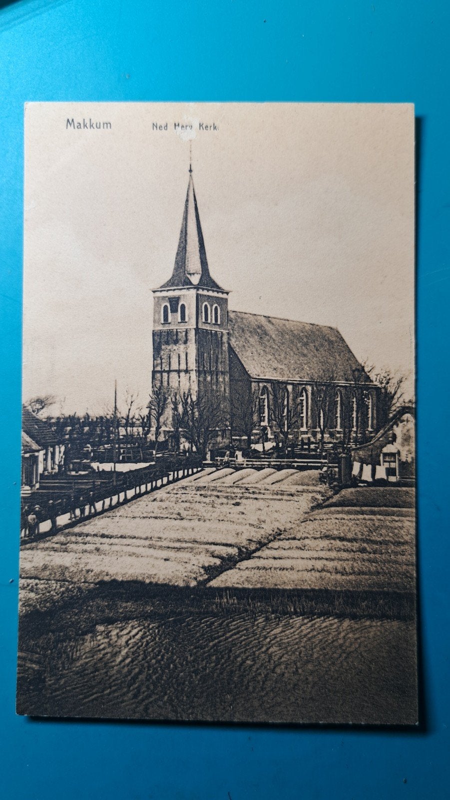 Makkum Ned Herv Kerk, Verzamelen, Ansichtkaarten | Nederland, Verzenden, Voor 1920, Ongelopen, Friesland