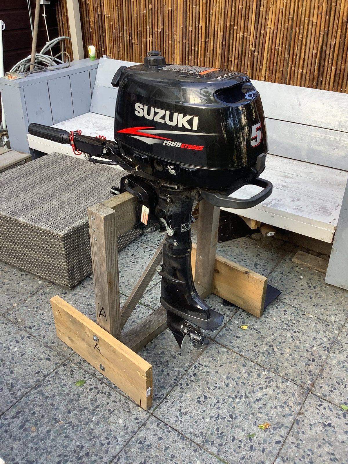 Suzuki 5 pk buitenboordmotor - 2012, 4-takt kortstaart, Ophalen, Gebruikt, Minder dan 5 pk, Viertaktmotor