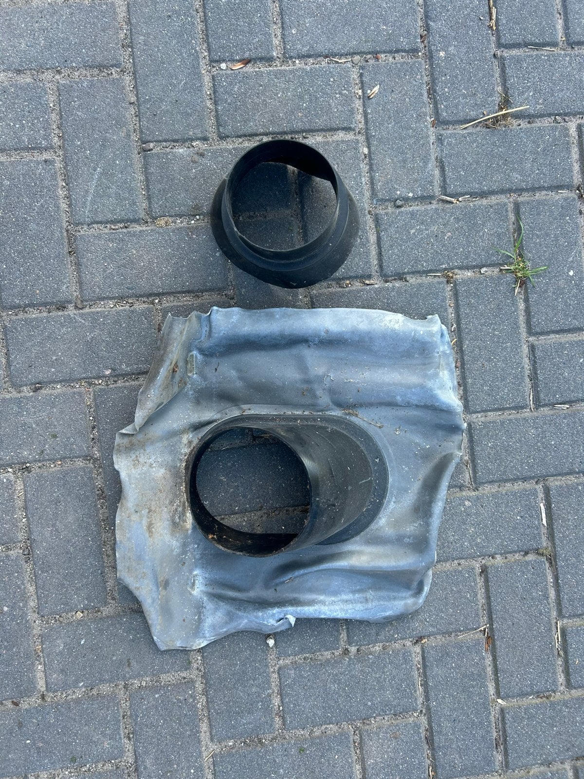 Dakdoorvoer met loden slab, Ophalen, Gebruikt, Overige typen, Zink